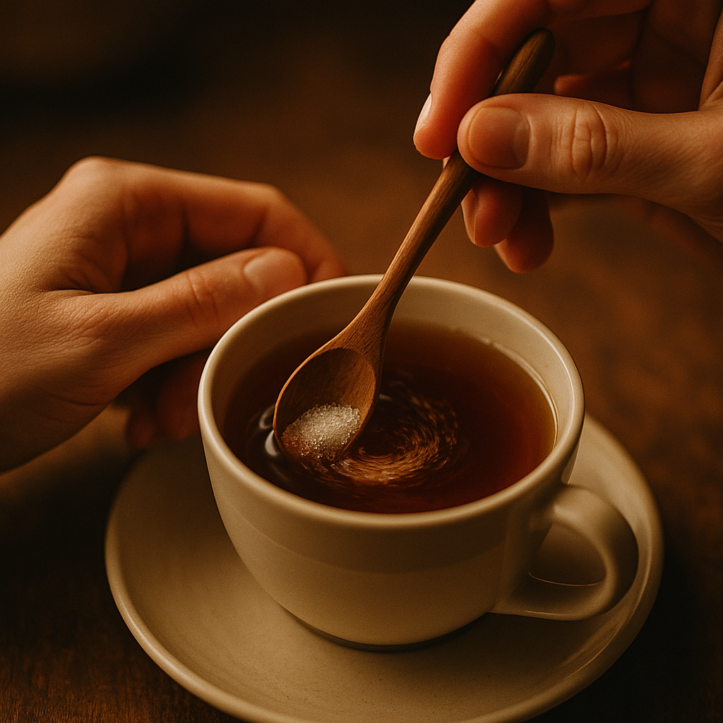 One stir at a time it all takes, and One Round of Mahamantra to start with