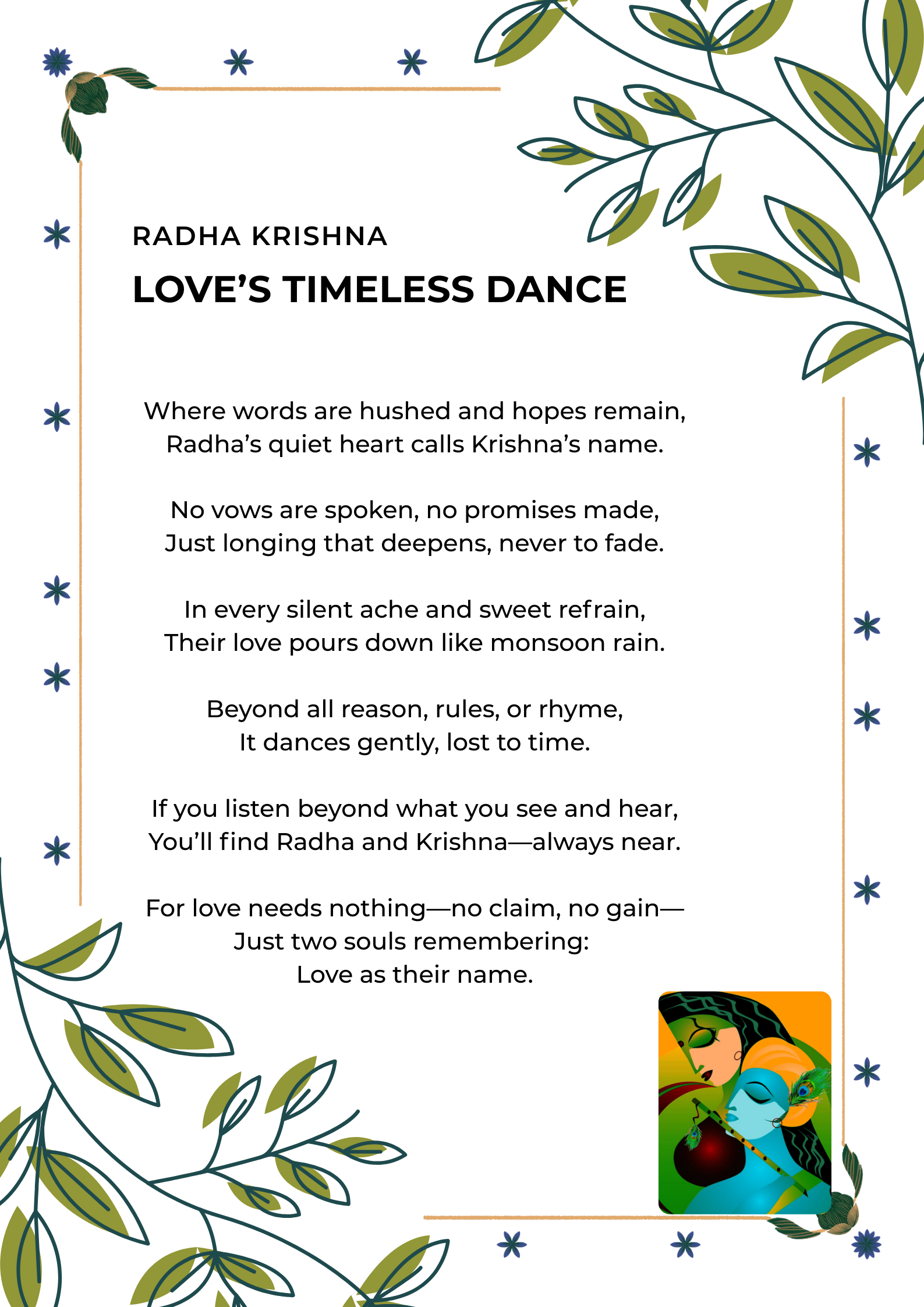 Radha Krishna Love's - Timeless Dance