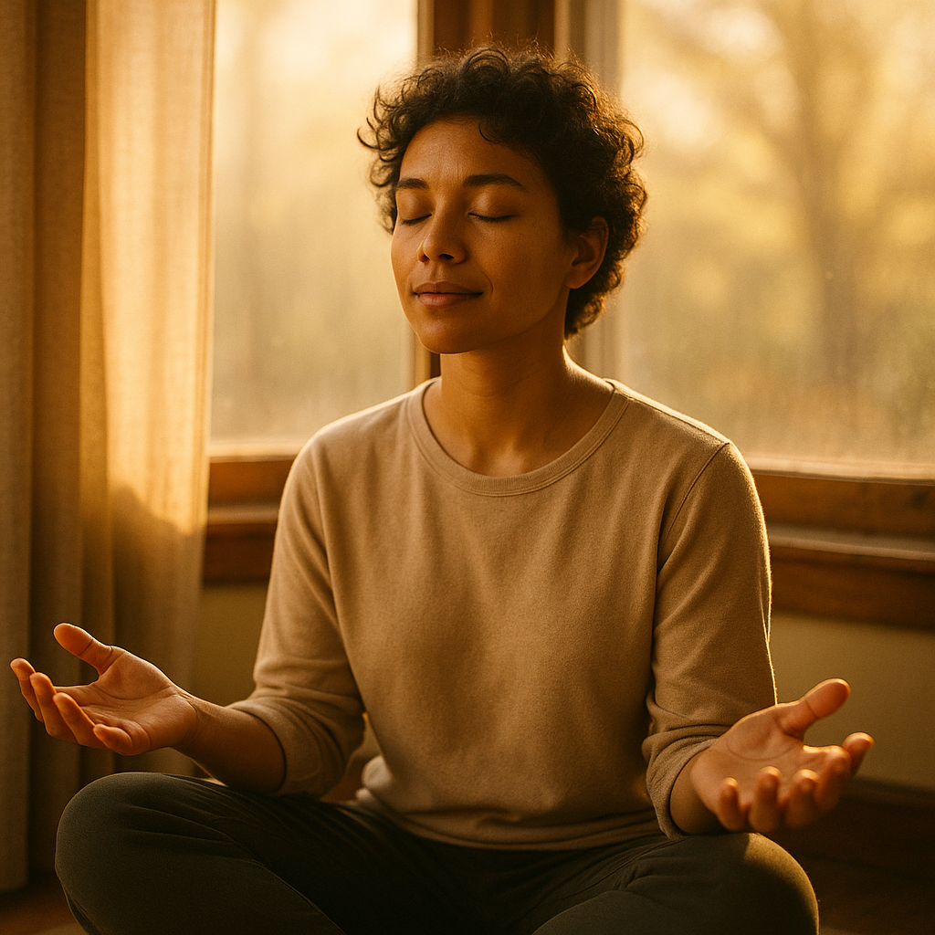 In stillness, the soul opens to the light